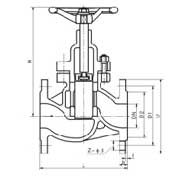 J40HX���ք�(d��ng)������ֹ�yPN16��PN40���νY(ji��)��(g��u)�ߴ�D