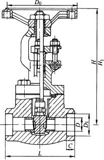 Z61H/Y/W���T䓳в庸Шʽ�l�yPN100��PN160���νY(ji��)��(g��u)�ߴ�D
