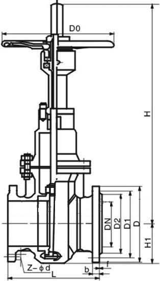 Z43H��Z43X�T�ƽ���l�yPN16��Ҫ������|��Ҫ���κ��B�ӳߴ�