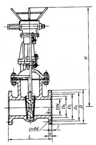 Z941W��PN16~PN200���P�늄�Шʽ�l�y���γߴ�D