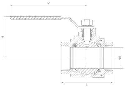 Q11F�Ͷ�Ƭʽ���ݼy���yPN16��PN63���νY���ߴ�D