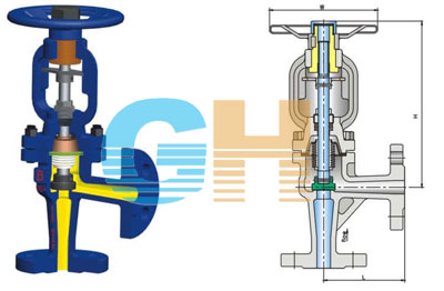 WJ44H-16Cֱ��ʽ���y�ܽ�ֹ�y��Ҫ�����B�ӳߴ�D